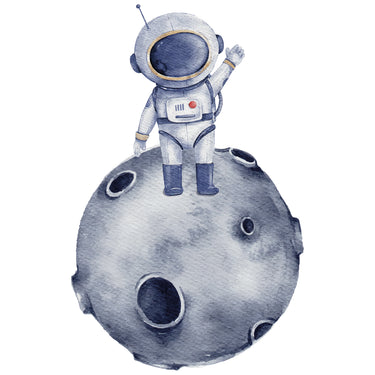 12 Einladungskarten Kindergeburtstag - Astronaut