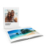 Premium Fotobuch mit Paar-Selfie und tropischem Strandbild, personalisiertes Geschenk für Paare