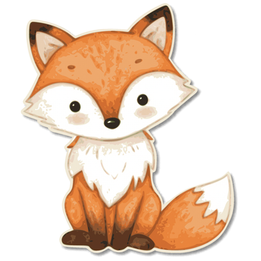 12 Einladungskarten Kindergeburtstag - Fuchs