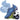 Fußball-Sticker mit blauem Schuh und Ball, ideal für Geburtstagseinladungen