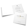 Hochzeitskarte Sarah & Julius mit goldenem Herz, personalisiert für den 9. September 2028