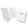 Elegante Hochzeitskarte mit Namen & Datum, minimalistisches Design für individuelle Einladungen