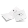Personalisierte Hochzeitskarte mit Namen und Datum, minimalistisches Design für besondere Anlässe
