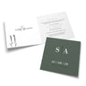 Elegante Hochzeitskarte mit Lavendel-Design, personalisiert für Sophie & Alexander, minimalistisch und modern