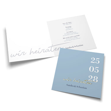 Hochzeitseinladung "Liebesbrief" - Quadrat