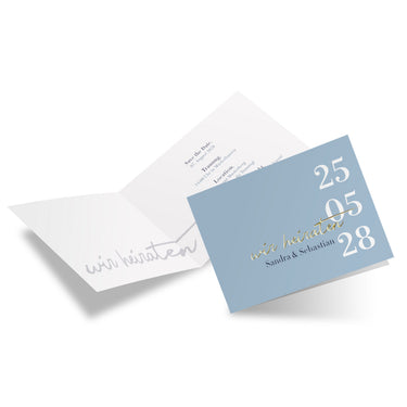 Hochzeitseinladung "Liebesbrief" - Querformat