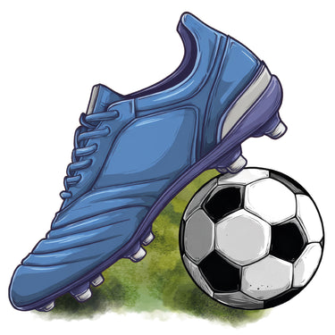 12 Einladungskarten Kindergeburtstag - Fußballschuh