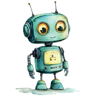 12 Einladungskarten Kindergeburtstag - Roboter