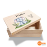 Erinnerungsbox Baby mit Wunschname klein - Motiv Elefant