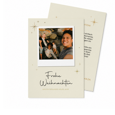 Weihnachtskarte "Schnappschuss" - Postkarte hoch