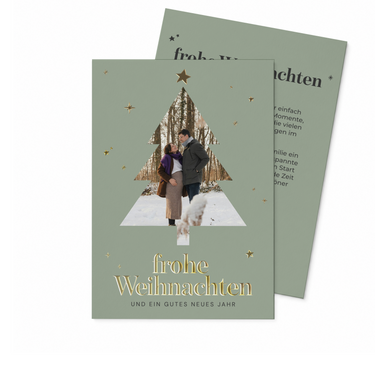 Weihnachtskarte "Tannenduft" - Postkarte hoch