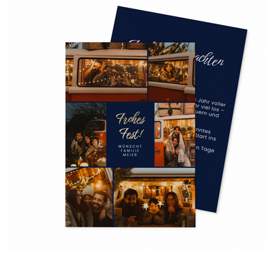 Weihnachtskarte "Weihnachtsglück" - Postkarte hoch