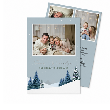 Weihnachtskarte "Winterzauber" - Postkarte hoch